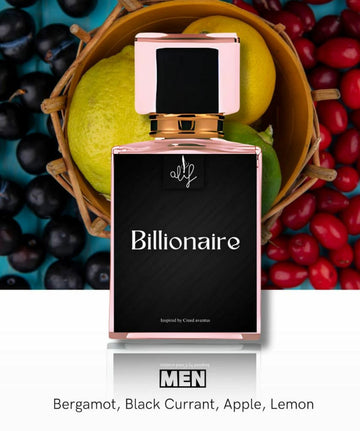 Ashir Studio Billionaire perfume bottle with elegant design, showcasing the luxurious fragrance product.