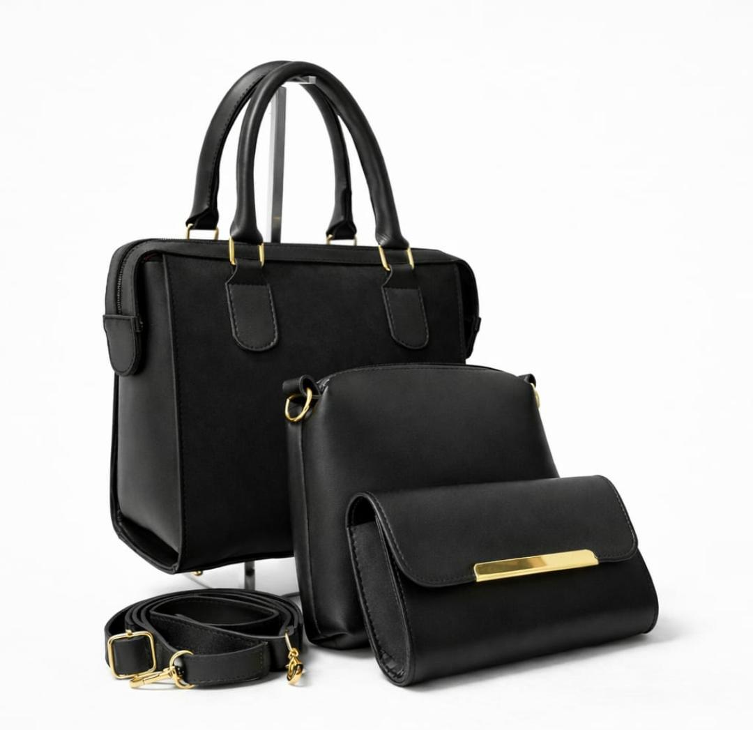 Elegant matte finish 3-piece executive jewelry set by Ashir Studio featuring sophisticated design and high-quality craftsmanship.