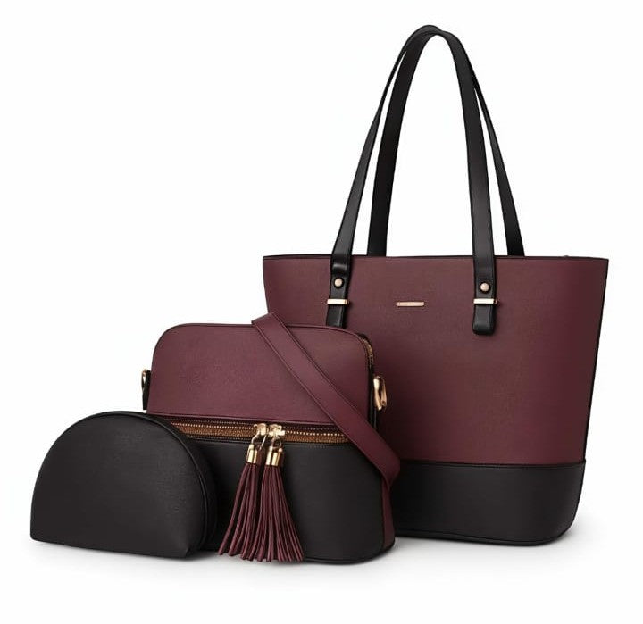 Luxury Ashir Studio jewelry set with three elegant handbag-shaped pieces featuring intricate detailing and high-quality craftsmanship.