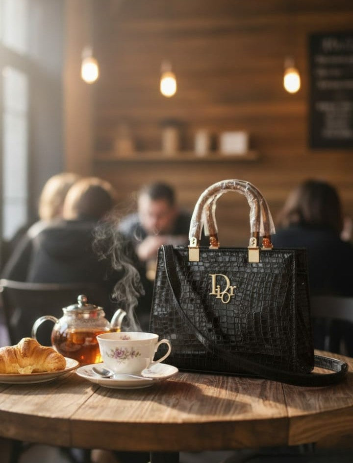 Ashir Studio Luxe Croco-Textured luxury handbag from the collection, showcasing its elegant design and premium craftsmanship.