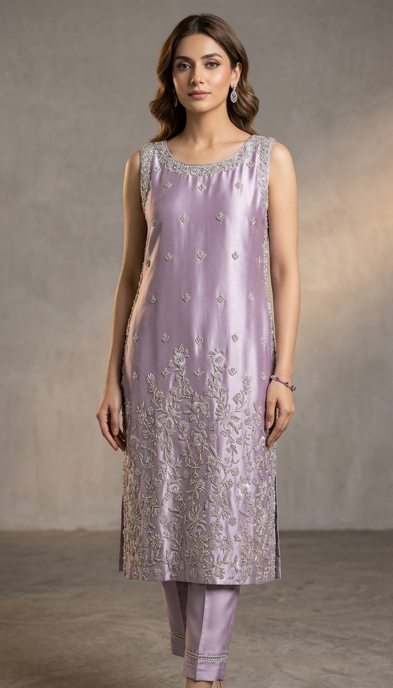 Luxe Silk Set – Lilac Serenade