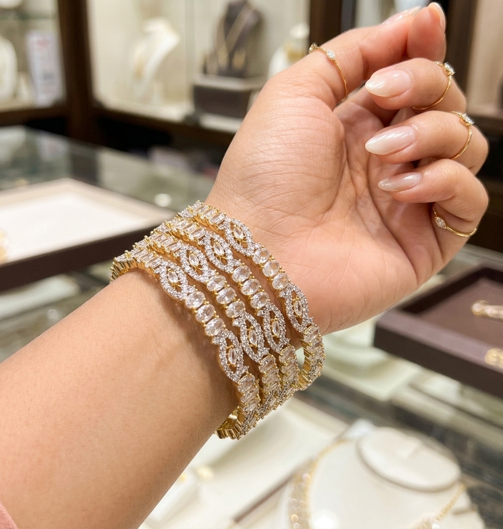 American Diamond Bangles
