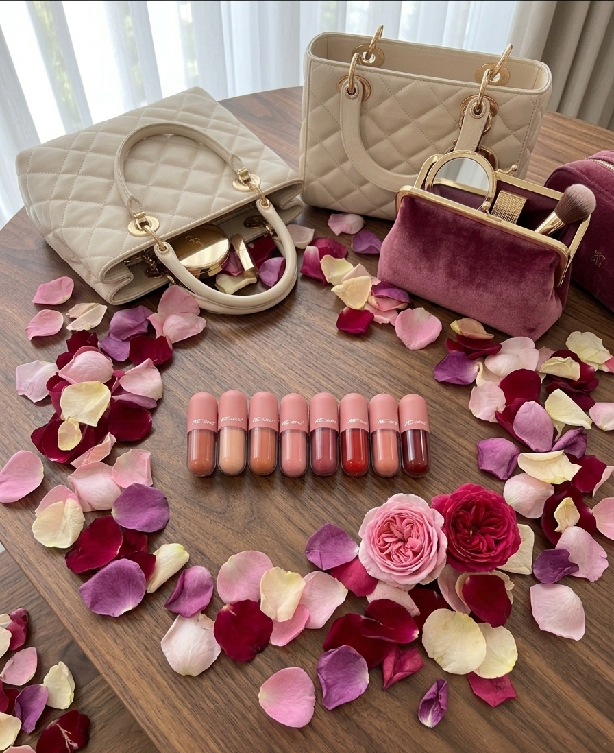 Mini Capsule Matte Collection by Ashir Studio featuring a sleek, matte-finish container with vibrant, colorful capsules inside.