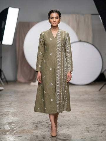Embroidered Thread Work 2-Piece Suit