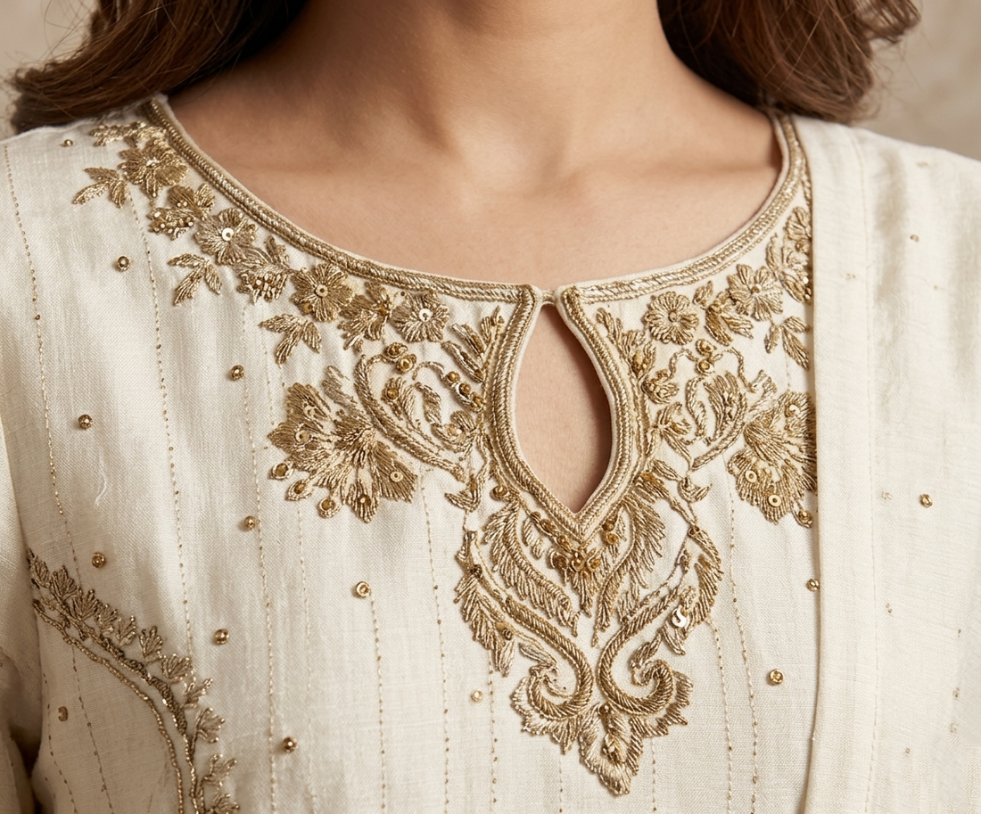 Classic Ivory Elegance – Ivory & Antique Gold