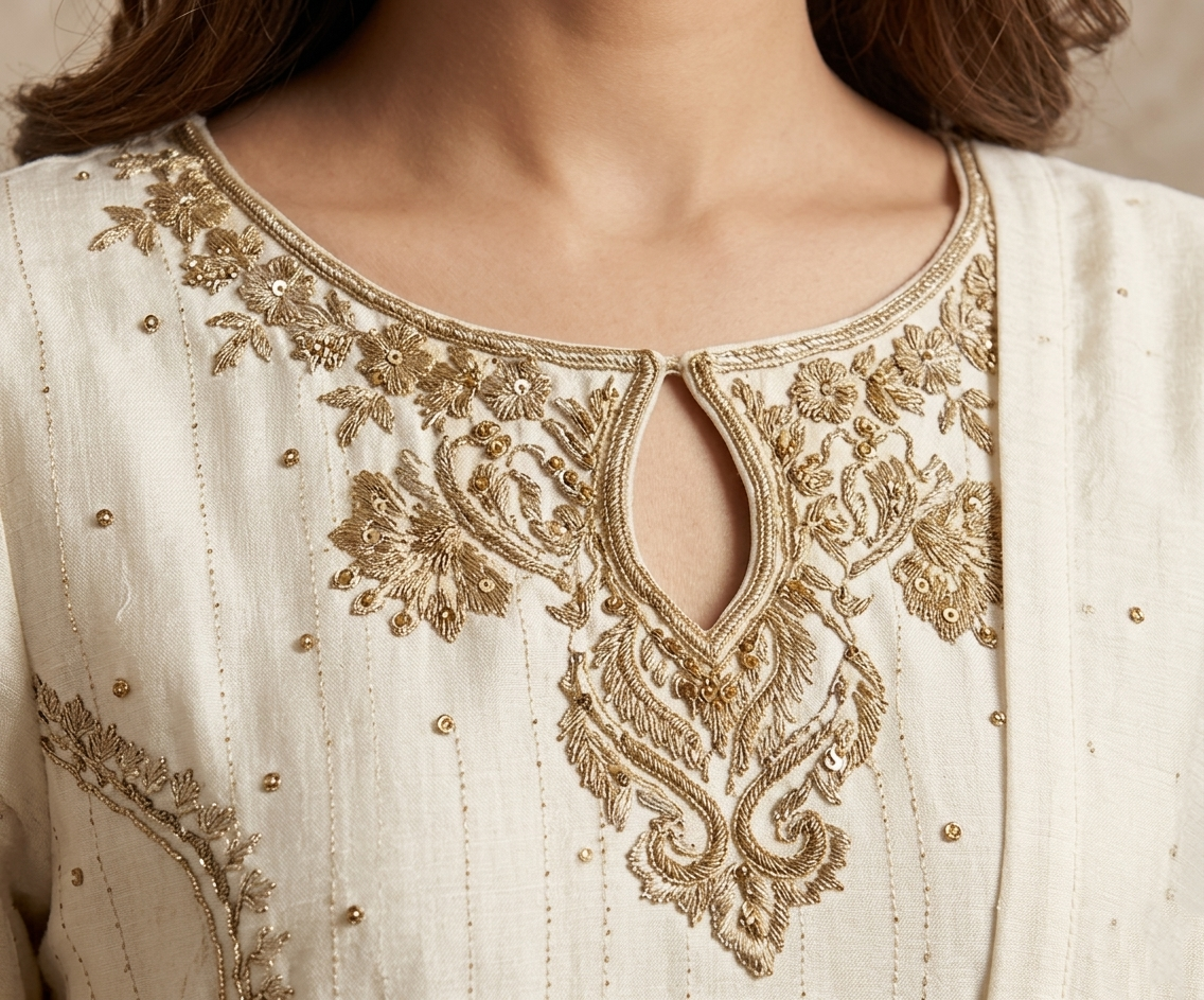 Classic Ivory Elegance – Ivory & Antique Gold