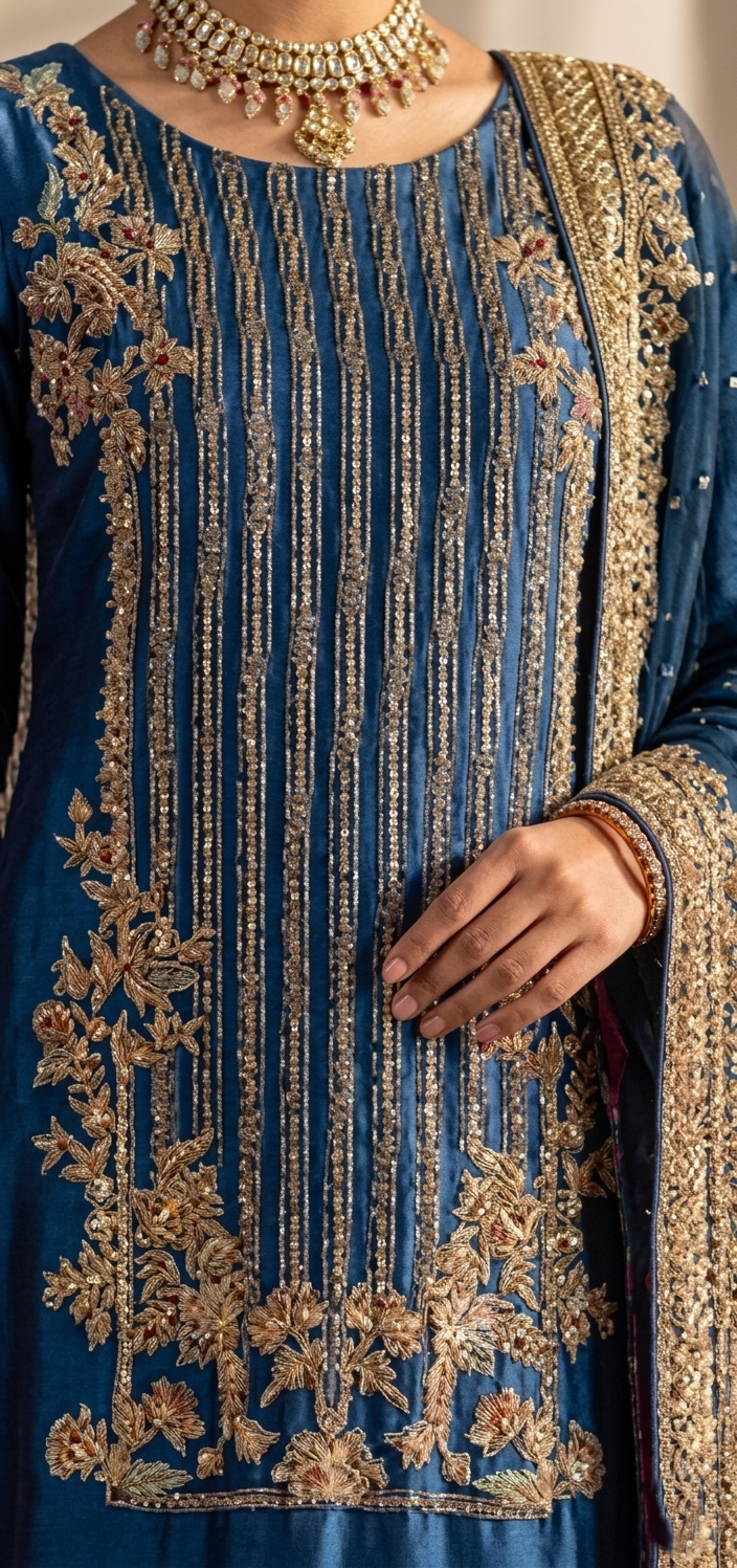 Royal Teal Heritage Set – Deep Ocean & Dull Gold