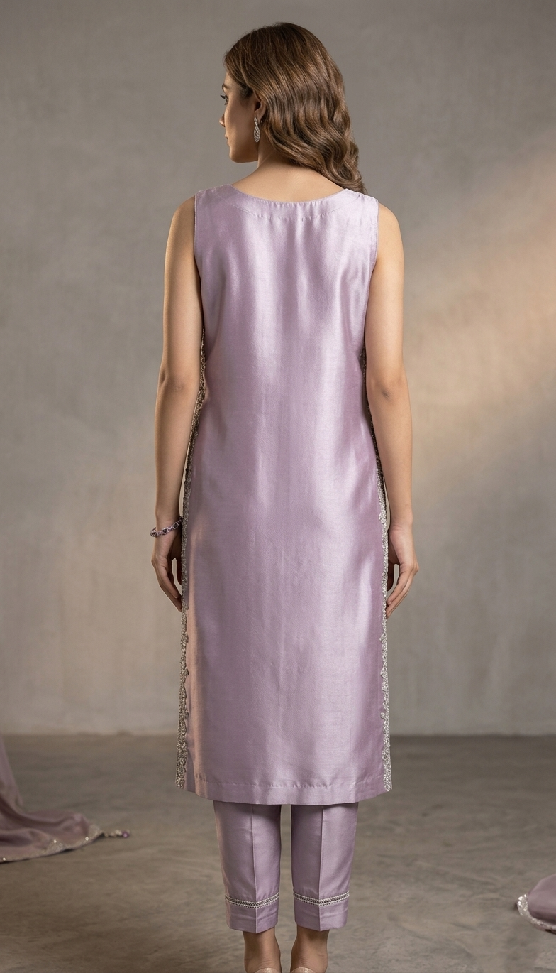 Luxe Silk Set – Lilac Serenade