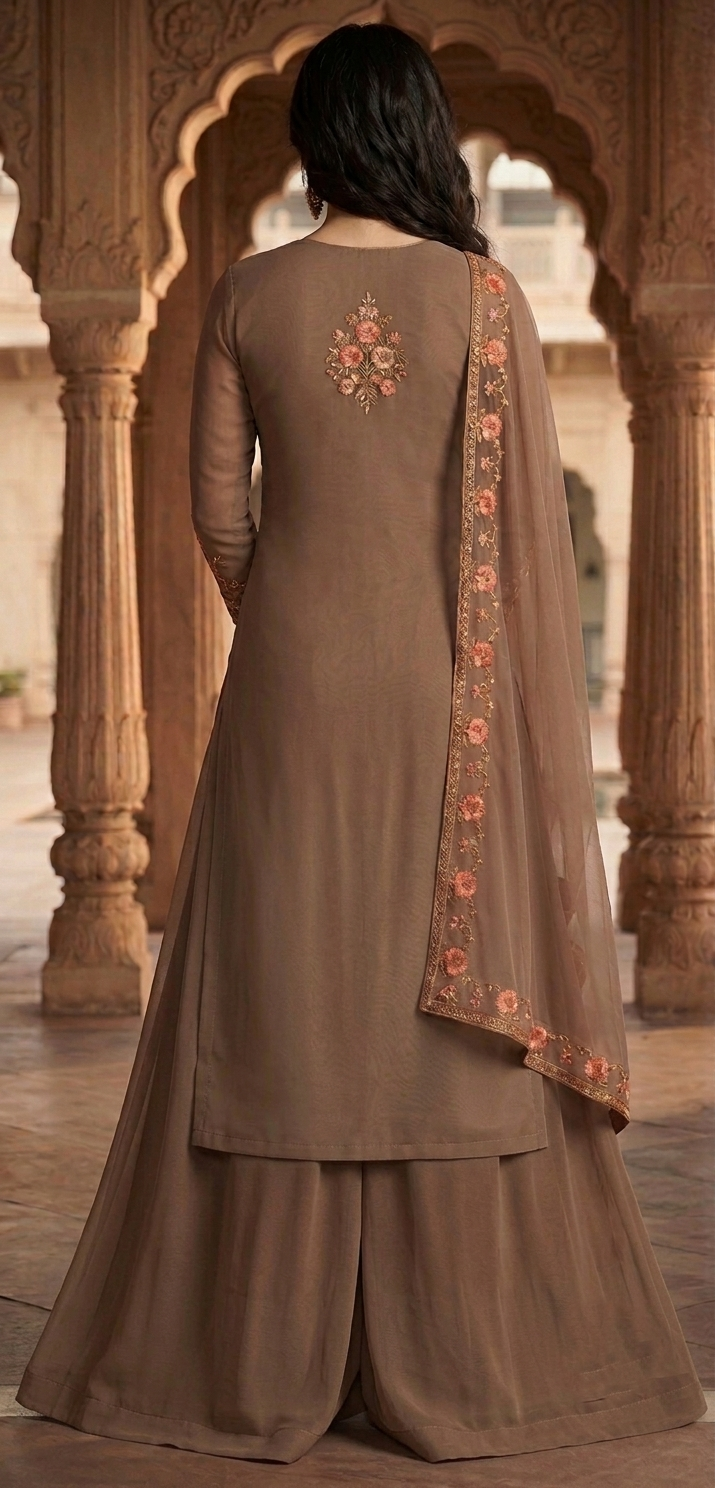Elegant Embroidered 3-Piece Suit