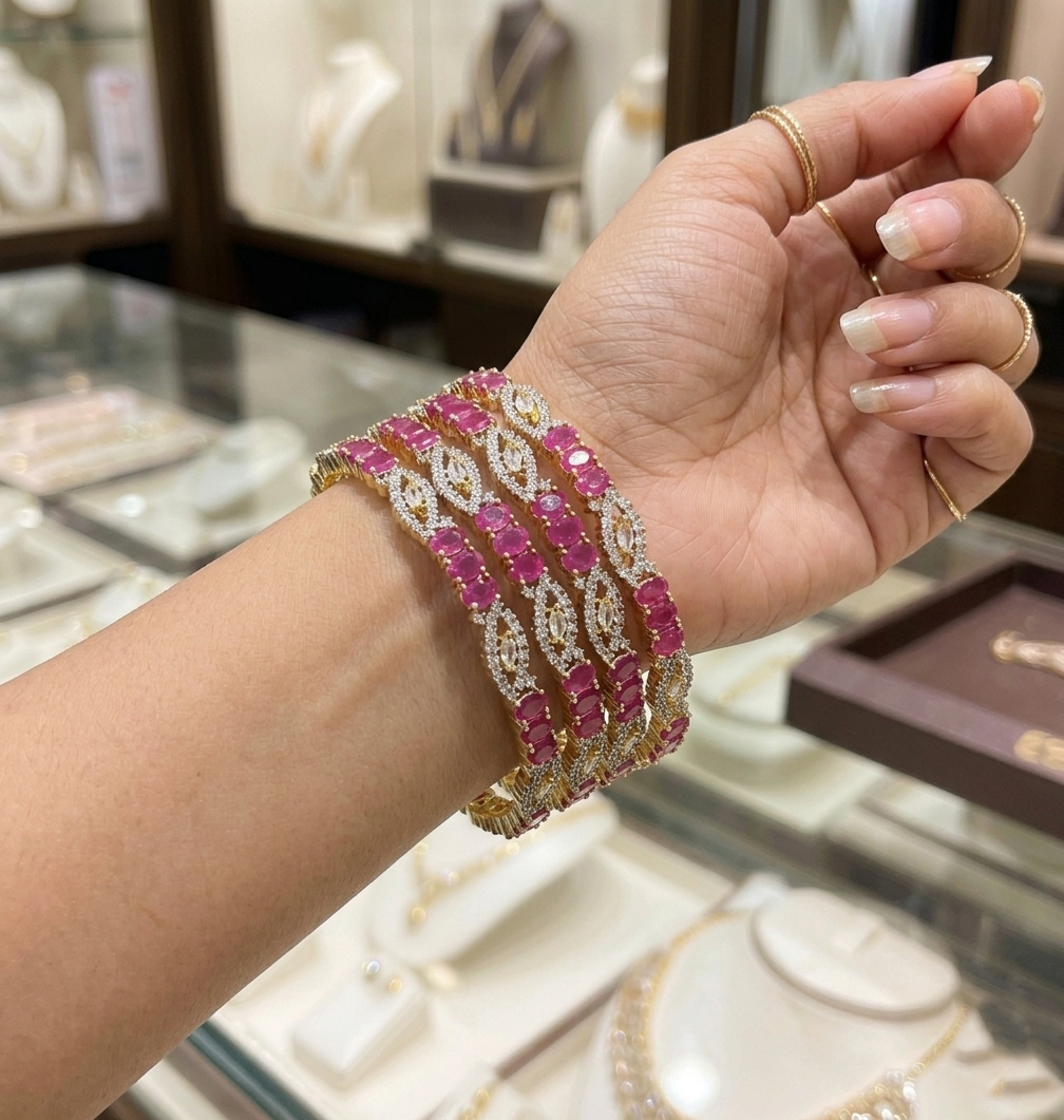 American Diamond Bangles