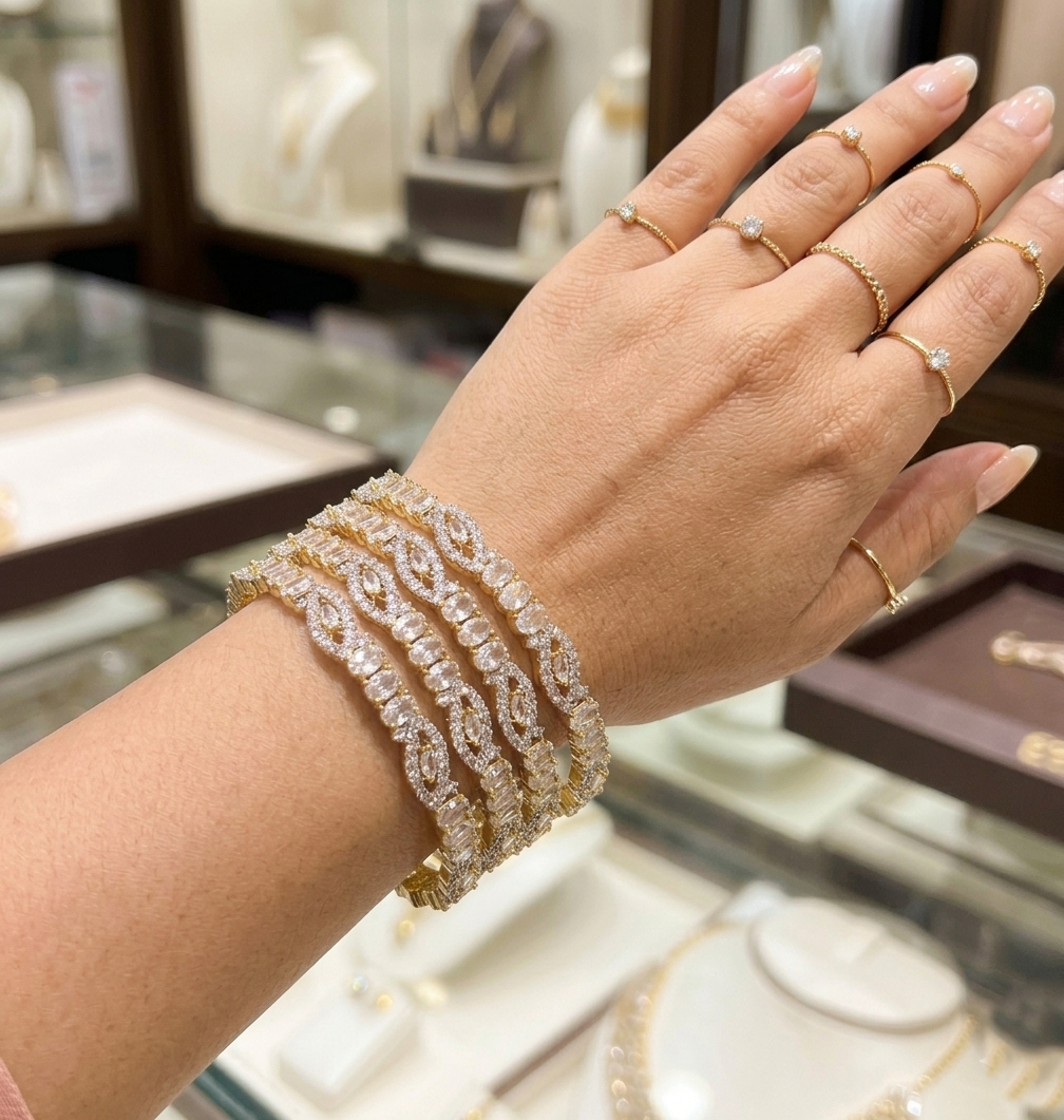 American Diamond Bangles