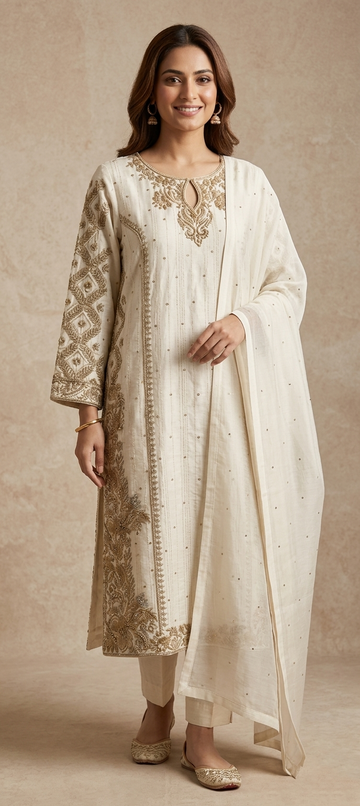 Classic Ivory Elegance – Ivory & Antique Gold