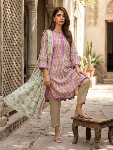 Alkaram Silver Basics 2-Piece suit (Shirt & Dupatta)