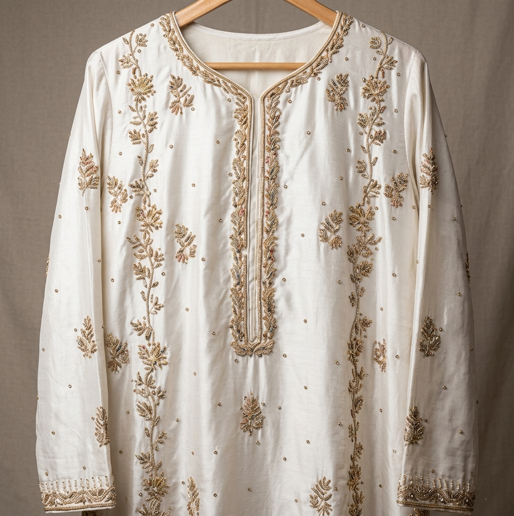 Vintage Pearl Straight Set – Pearl Ivory & Dull Gold