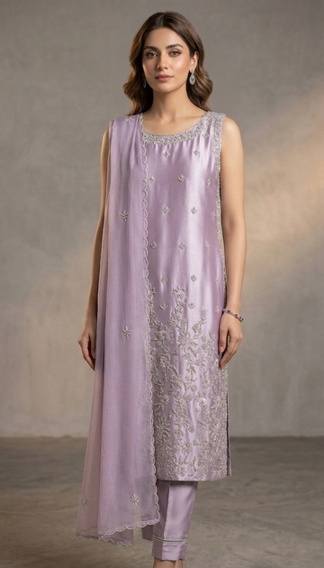 Luxe Silk Set – Lilac Serenade