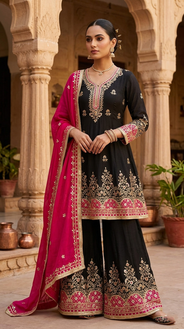 Sharara Ensemble – Midnight Kohl & Magenta