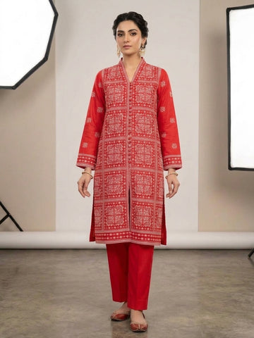 Embroidered Thread Work 2-Piece Suit