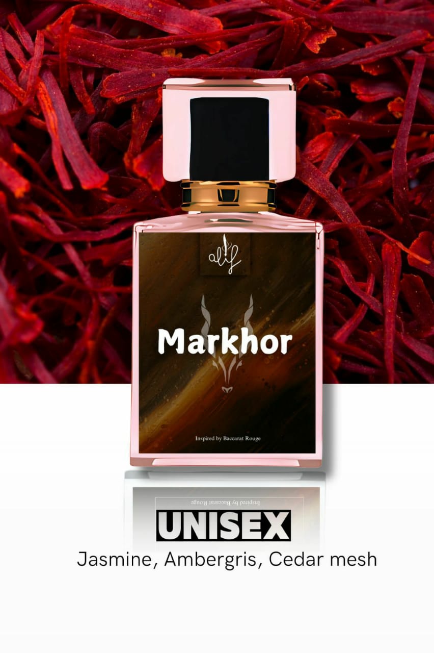 Ashir Studio Markhor perfume bottle with intricate design, showcasing the luxurious fragrance product.shop_this_look_AVdw3f