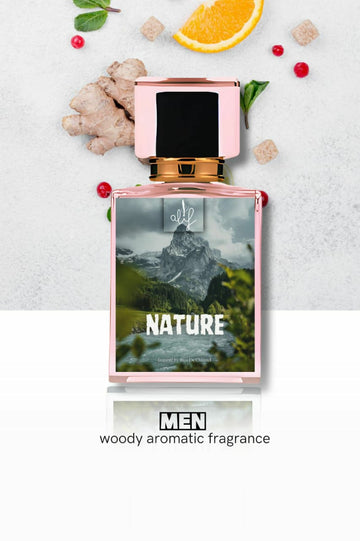 Ashir Studio Nature perfume bottle with elegant design, showcasing the natural-inspired fragrance and branding.
