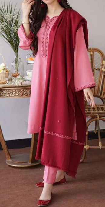 Elegant Pink 3-Piece Suit