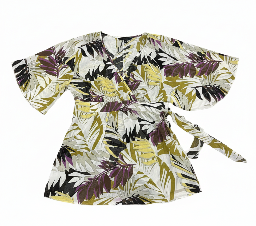Colorful multi-floral cloth from Ashir Studio featuring vibrant fabric with floral patterns, perfect for traditional or casual wear.