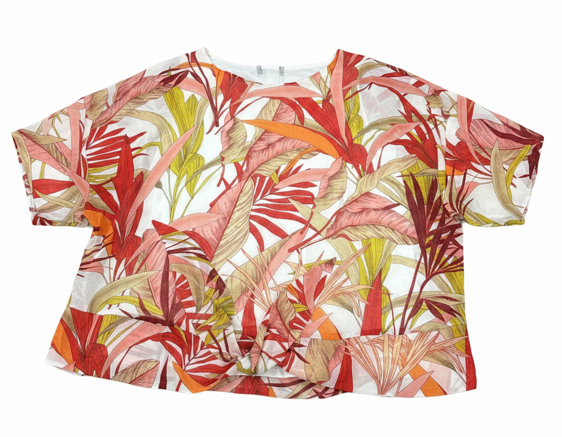 Floral printed shirt from Ashir Studio, casual clothing with vibrant floral pattern, short sleeves and button front.