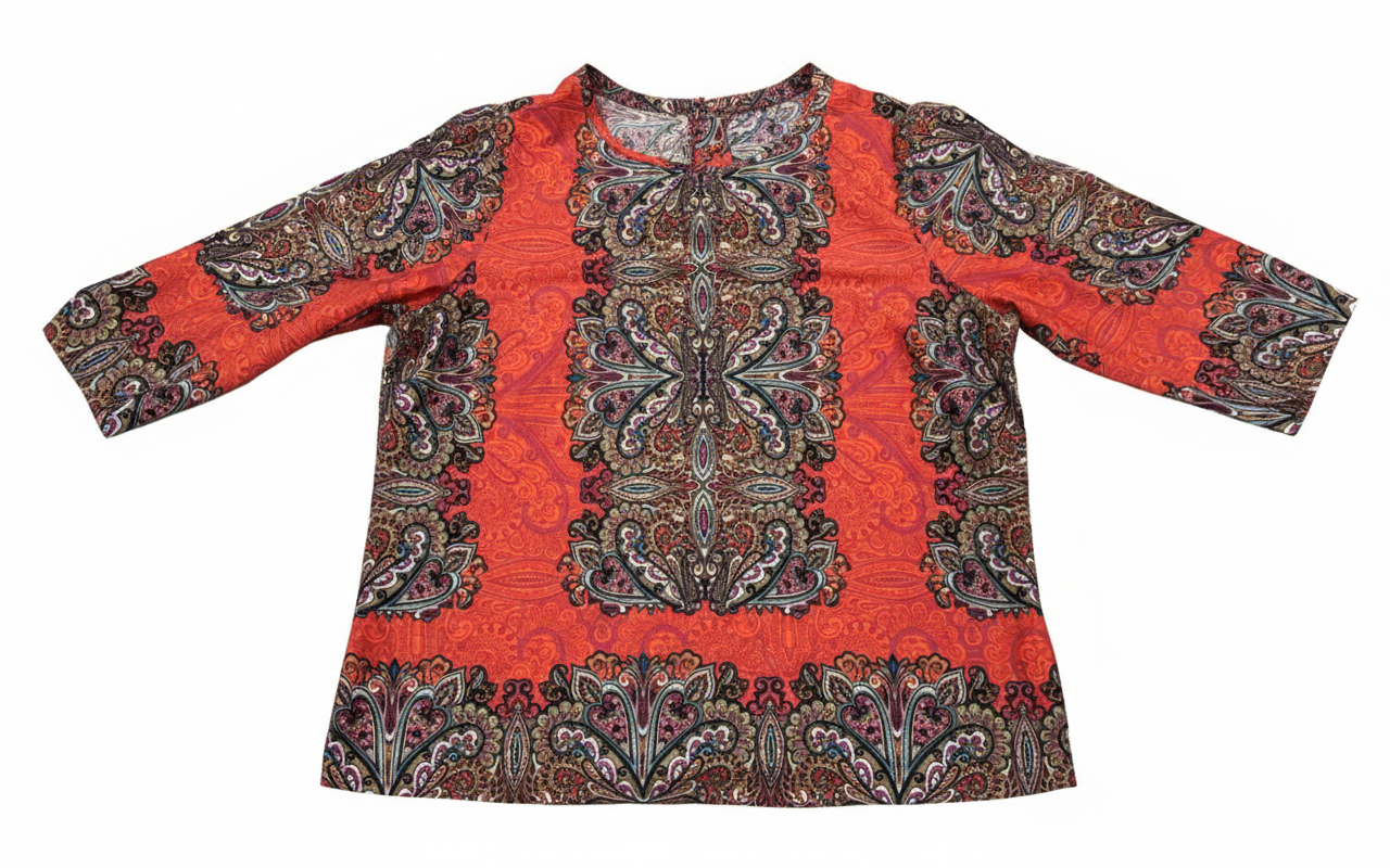 Ashir Studio floral shirt with butterfly print, showcasing vibrant design and lightweight fabric, perfect for casual wear.