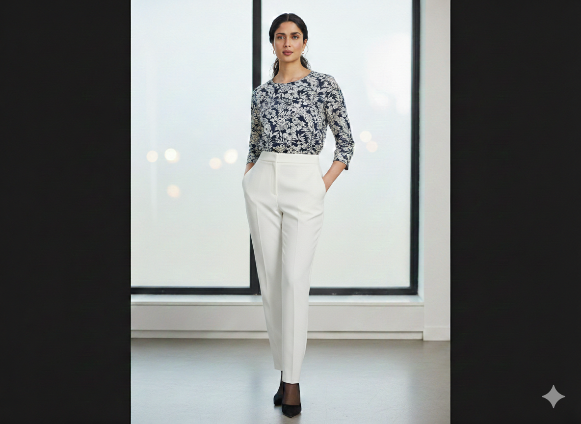 Model wearing Ashir Studio classic short shirt, casual cloth with short sleeves and simple design, shown on a person.