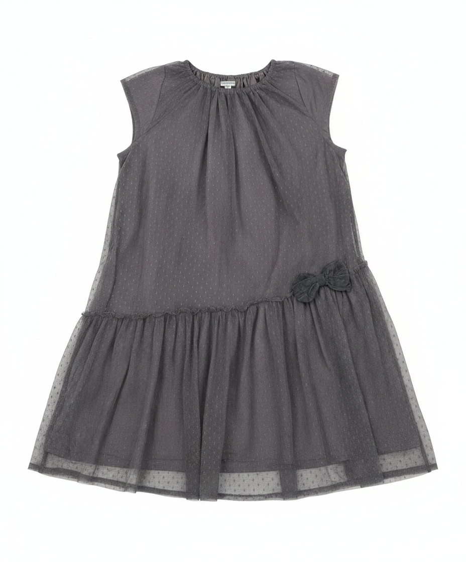 Light grey mini dress from Ashir Studio, featuring a stylish, casual design perfect for everyday wear.