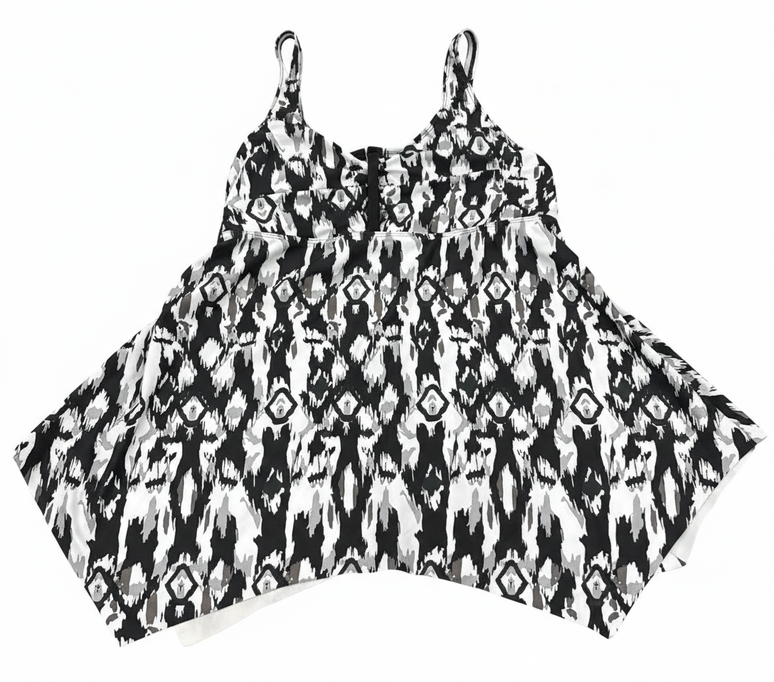 Ashir Studio Ikat camisole made of soft cloth material, displayed with a focus on the colorful patterned fabric and stylish design.